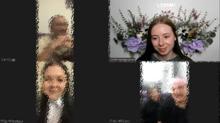 Свадебная онлайн-церемония с LIVAMI marriage service