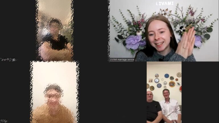 Свадебная онлайн-церемония с LIVAMI marriage service