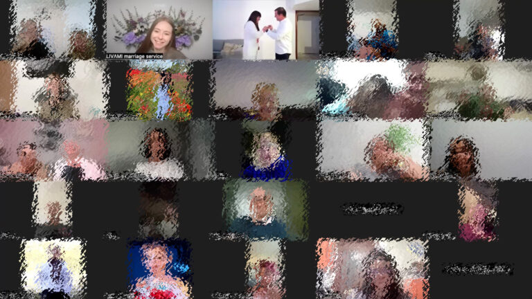 Свадебная онлайн-церемония с LIVAMI marriage service