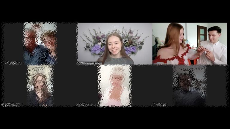 Свадебная онлайн-церемония с LIVAMI marriage service