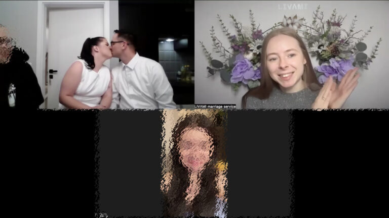 Свадебная онлайн-церемония с LIVAMI marriage service