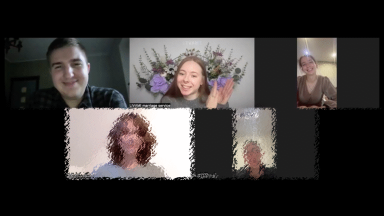 Свадебная онлайн-церемония с LIVAMI marriage service
