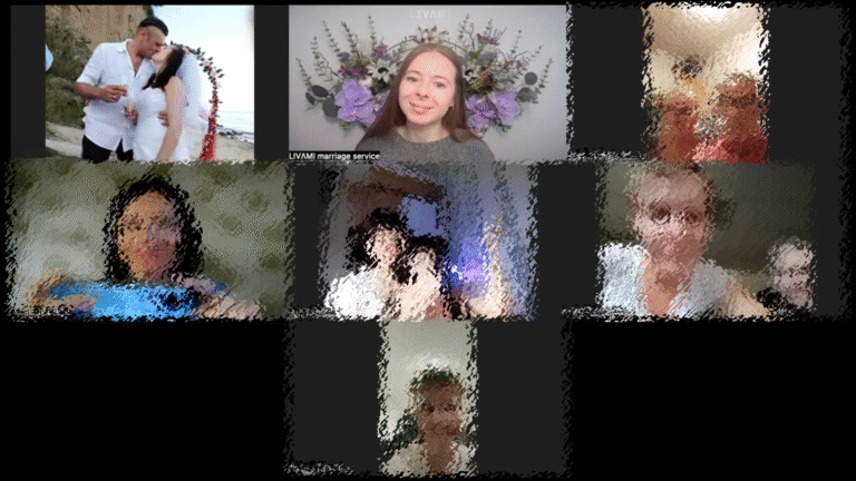 Свадебная онлайн-церемония с LIVAMI marriage service