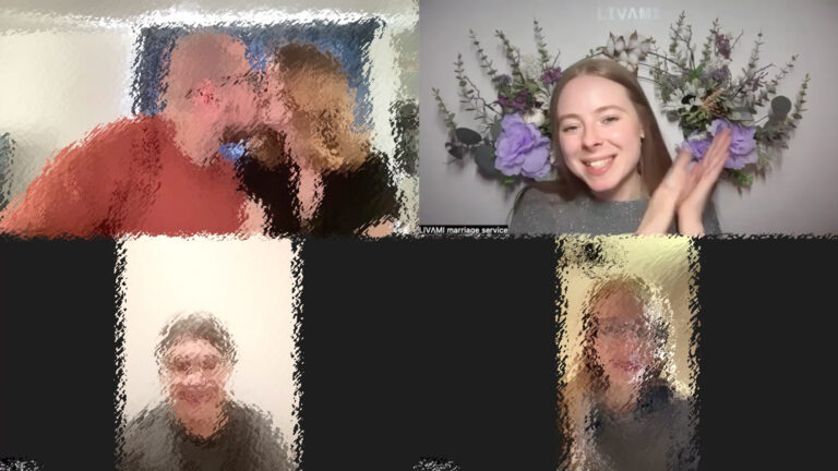 Свадебная онлайн-церемония с LIVAMI marriage service