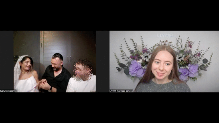 Свадебная онлайн-церемония с LIVAMI marriage service