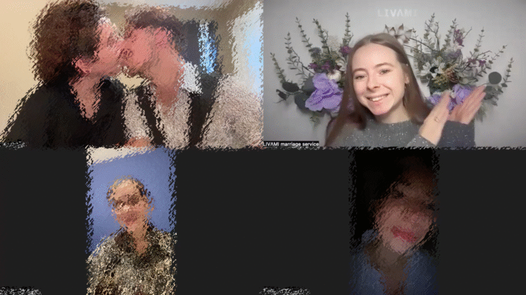 Свадебная онлайн-церемония с LIVAMI marriage service