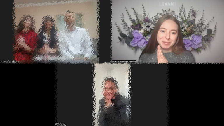 Свадебная онлайн-церемония с LIVAMI marriage service