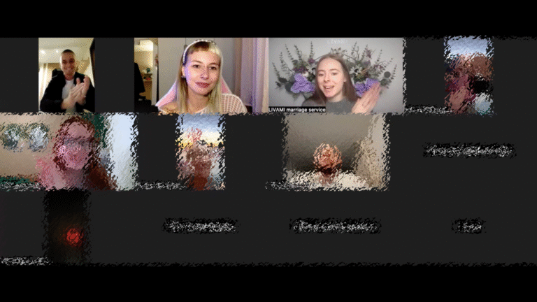 Свадебная онлайн-церемония с LIVAMI marriage service