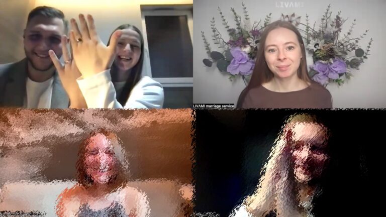 Свадебная онлайн-церемония с LIVAMI marriage service