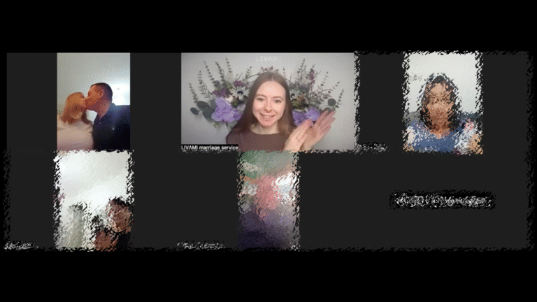 Свадебная онлайн-церемония с LIVAMI marriage service
