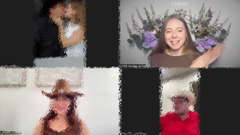 Свадебная онлайн-церемония с LIVAMI marriage service