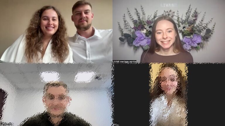 Свадебная онлайн-церемония с LIVAMI marriage service