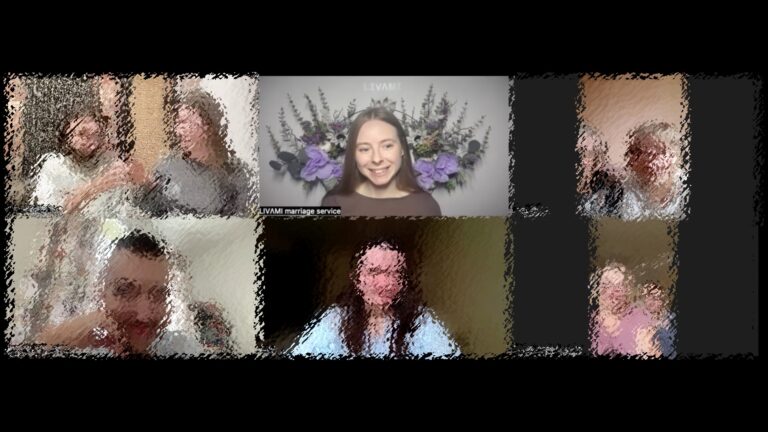Свадебная онлайн-церемония с LIVAMI marriage service