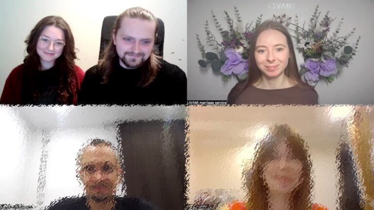Свадебная онлайн-церемония с LIVAMI marriage service