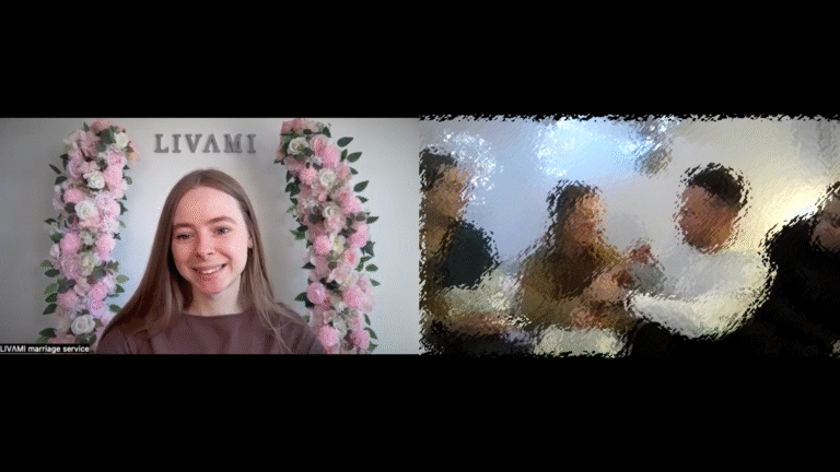 Свадебная онлайн-церемония с LIVAMI marriage service