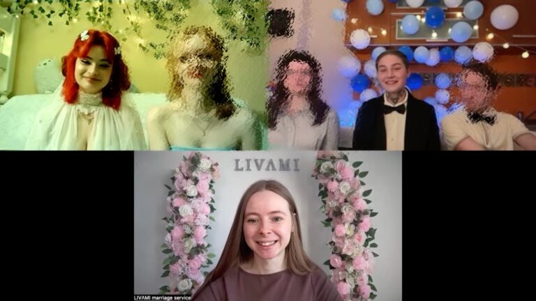 Свадебная онлайн-церемония с LIVAMI marriage service