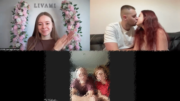 Свадебная онлайн-церемония с LIVAMI marriage service