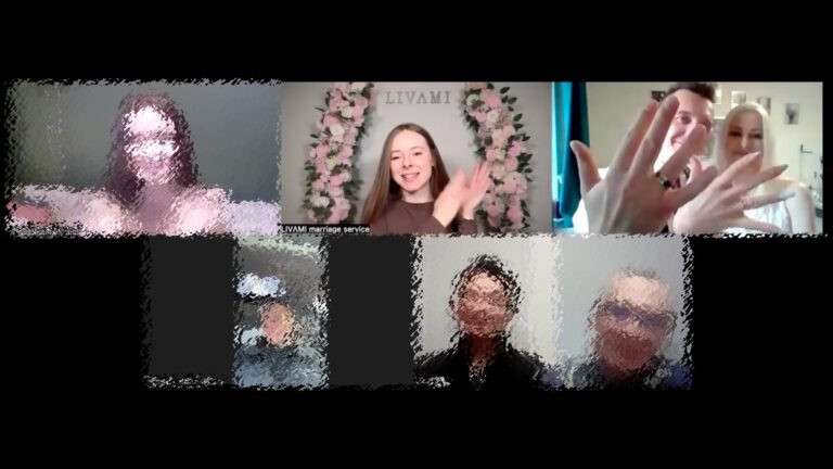 Свадебная онлайн-церемония с LIVAMI marriage service