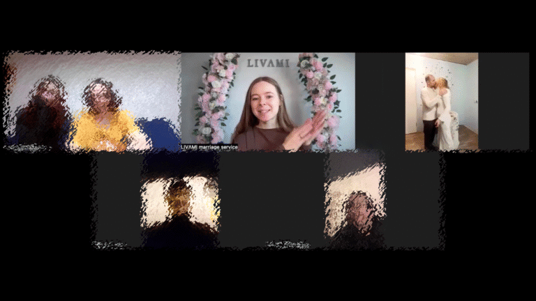 Свадебная онлайн-церемония с LIVAMI marriage service