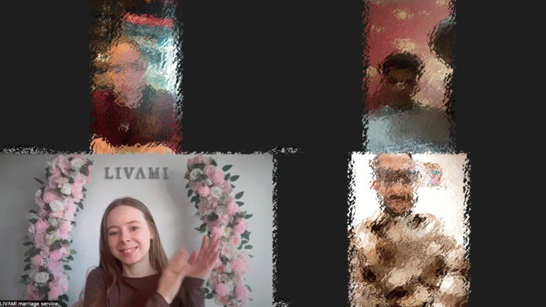 Свадебная онлайн-церемония с LIVAMI marriage service