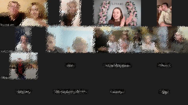 Свадебная онлайн-церемония с LIVAMI marriage service