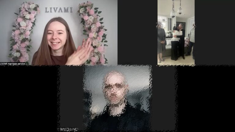Свадебная онлайн-церемония с LIVAMI marriage service