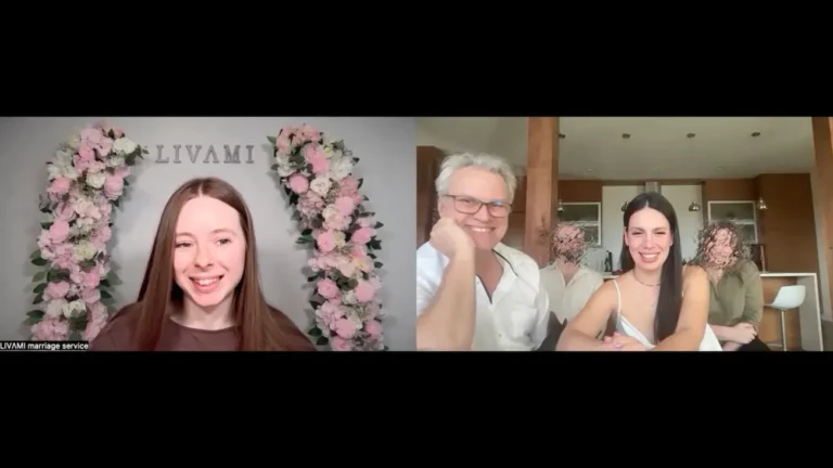 Свадебная онлайн-церемония с LIVAMI marriage service 9