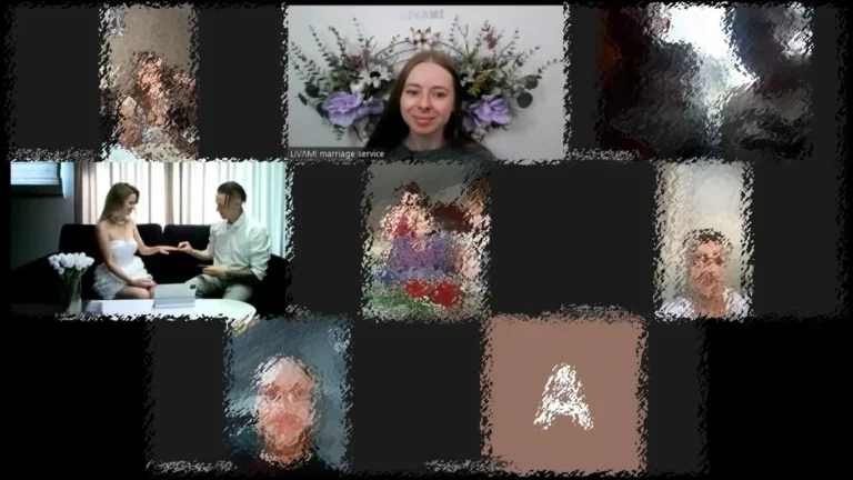 Свадебная онлайн-церемония с LIVAMI marriage service 32