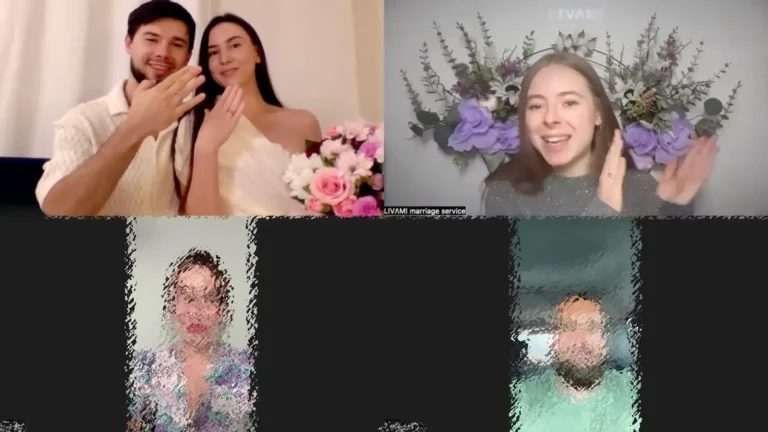 Свадебная онлайн-церемония с LIVAMI marriage service 1