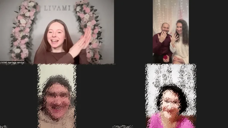 Свадебная онлайн-церемония с LIVAMI marriage service 33