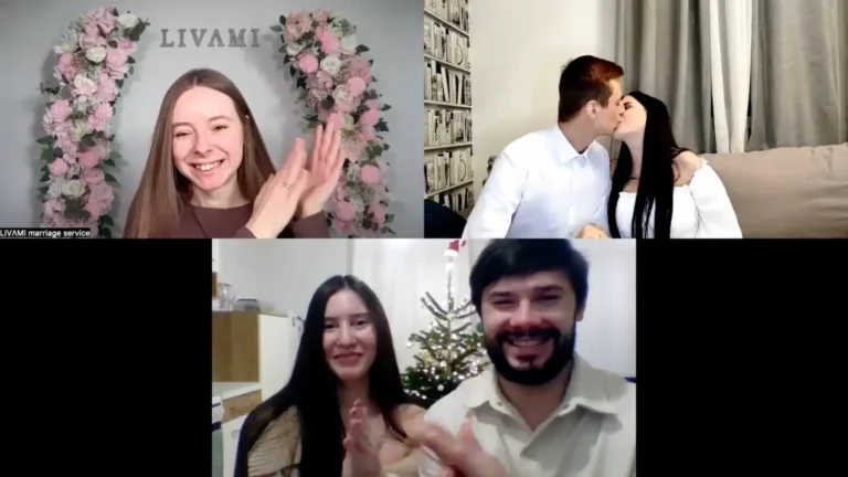Свадебная онлайн-церемония с LIVAMI marriage service 17
