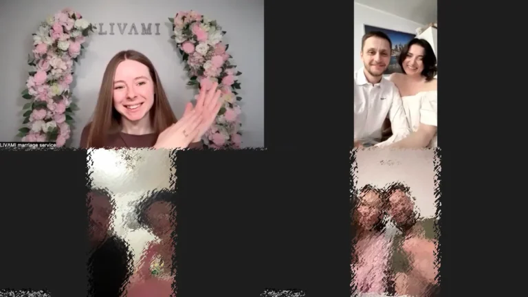 Свадебная онлайн-церемония с LIVAMI marriage service 11