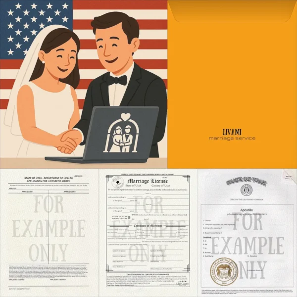 Полный комплекс услуг онлайн-брак с LIVAMI marriage service