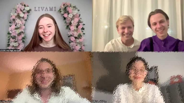 Свадебная онлайн-церемония с LIVAMI marriage service 47