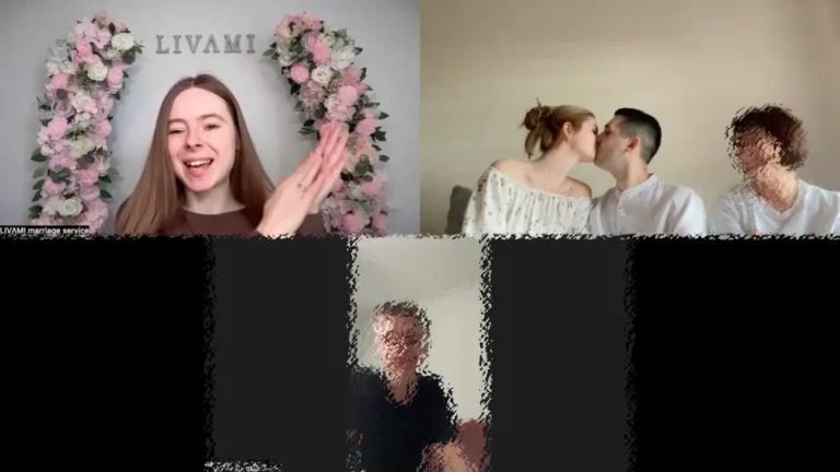 Свадебная онлайн-церемония с LIVAMI marriage service 41