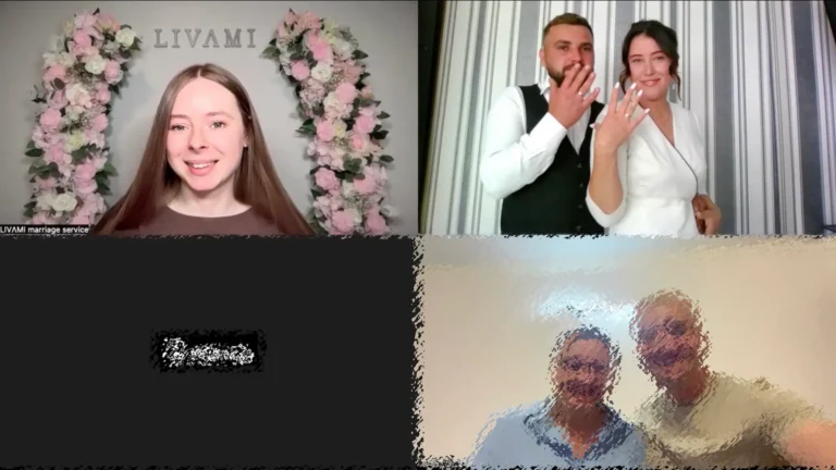 Свадебная онлайн-церемония с LIVAMI marriage service 51